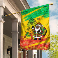 Congo Christmas Garden Flag with African Santa Tribal Tree and Colorful Gift Design - Wonder Print Shop