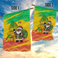 Congo Christmas Garden Flag with African Santa Tribal Tree and Colorful Gift Design - Wonder Print Shop
