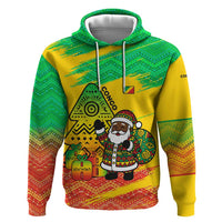 Congo Christmas Hoodie with African Santa Tribal Tree and Colorful Gift Design - Wonder Print Shop