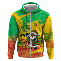 Congo Christmas Hoodie with African Santa Tribal Tree and Colorful Gift Design - Wonder Print Shop