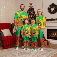 Congo Christmas Pajama Set with African Santa Tribal Tree and Colorful Gift Design - Wonder Print Shop