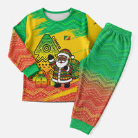 Congo Christmas Pajama Set with African Santa Tribal Tree and Colorful Gift Design - Wonder Print Shop