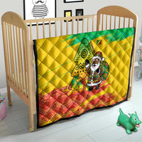 Congo Christmas Quilt with African Santa Tribal Tree and Colorful Gift Design - Wonder Print Shop