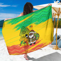 Congo Christmas Sarong with African Santa Tribal Tree and Colorful Gift Design - Wonder Print Shop