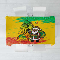 Congo Christmas Tablecloth with African Santa Tribal Tree and Colorful Gift Design - Wonder Print Shop