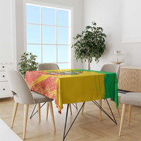 Congo Christmas Tablecloth with African Santa Tribal Tree and Colorful Gift Design - Wonder Print Shop