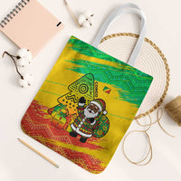 Congo Christmas Tote Bag with African Santa Tribal Tree and Colorful Gift Design - Wonder Print Shop