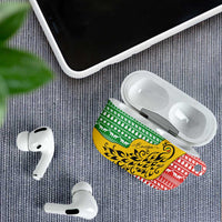 Congo Christmas AirPods Case with Tribal Tree Design Coat of Arms and Animal Pattern - Wonder Print Shop