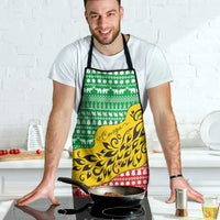 Congo Christmas Apron with Tribal Tree Design Coat of Arms and Animal Pattern - Wonder Print Shop