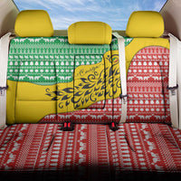 Congo Christmas Back Car Seat Cover with Tribal Tree Design Coat of Arms and Animal Pattern - Wonder Print Shop