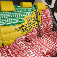 Congo Christmas Back Car Seat Cover with Tribal Tree Design Coat of Arms and Animal Pattern - Wonder Print Shop