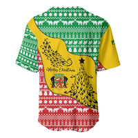 Congo Christmas Baseball Jersey with Tribal Tree Design Coat of Arms and Animal Pattern - Wonder Print Shop