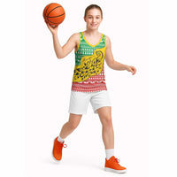 Congo Christmas Basketball Jersey with Tribal Tree Design Coat of Arms and Animal Pattern - Wonder Print Shop