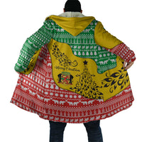 Congo Christmas Cloak with Tribal Tree Design Coat of Arms and Animal Pattern - Wonder Print Shop