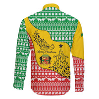 Congo Christmas Family Matching Long Sleeve Bodycon Dress and Hawaiian Shirt with Tribal Tree Design Coat of Arms and Animal Pattern - Wonder Print Shop