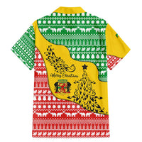 Congo Christmas Family Matching Mermaid Dress and Hawaiian Shirt with Tribal Tree Design Coat of Arms and Animal Pattern - Wonder Print Shop