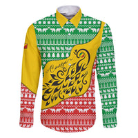 Congo Christmas Family Matching Puletasi and Hawaiian Shirt with Tribal Tree Design Coat of Arms and Animal Pattern - Wonder Print Shop