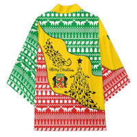 Congo Christmas Kimono with Tribal Tree Design Coat of Arms and Animal Pattern - Wonder Print Shop