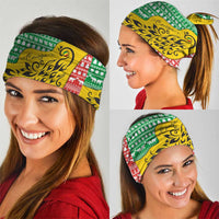 Congo Christmas Neck Gaiter with Tribal Tree Design Coat of Arms and Animal Pattern - Wonder Print Shop