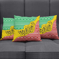 Congo Christmas Pillow Cover with Tribal Tree Design Coat of Arms and Animal Pattern - Wonder Print Shop