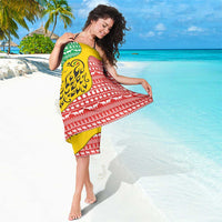 Congo Christmas Sarong with Tribal Tree Design Coat of Arms and Animal Pattern - Wonder Print Shop