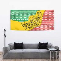 Congo Christmas Tapestry with Tribal Tree Design Coat of Arms and Animal Pattern - Wonder Print Shop