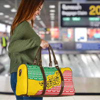 Congo Christmas Travel Bag with Tribal Tree Design Coat of Arms and Animal Pattern - Wonder Print Shop