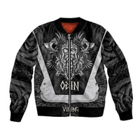 Odin The Viking God Sleeve Zip Bomber Jacket - Wonder Print Shop