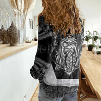 Odin The Viking God Women Casual Shirt - Wonder Print Shop