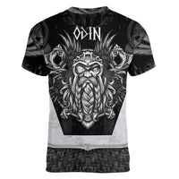 Odin The Viking God Women V Neck T Shirt - Wonder Print Shop