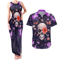 Warning This Tattooed Give Does Not Play Well With Stupid People Couples Matching Tank Maxi Dress and Hawaiian Shirt - Wonder Print Shop