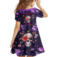 Warning This Tattooed Give Does Not Play Well With Stupid People Family Matching Long Sleeve Bodycon Dress and Hawaiian Shirt - Wonder Print Shop