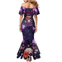 Warning This Tattooed Give Does Not Play Well With Stupid People Family Matching Mermaid Dress and Hawaiian Shirt - Wonder Print Shop