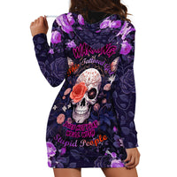Warning This Tattooed Give Does Not Play Well With Stupid People Hoodie Dress - Wonder Print Shop