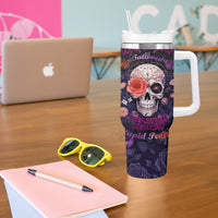 Warning This Tattooed Give Does Not Play Well With Stupid People Tumbler With Handle - Wonder Print Shop