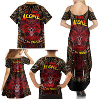 If I Stand Alone I Know I'm With Someone I Can Trust Family Matching Summer Maxi Dress and Hawaiian Shirt - Wonder Print Shop