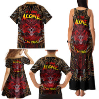 If I Stand Alone I Know I'm With Someone I Can Trust Family Matching Tank Maxi Dress and Hawaiian Shirt - Wonder Print Shop