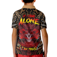 If I Stand Alone I Know I'm With Someone I Can Trust Kid Polo Shirt - Wonder Print Shop