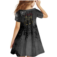 Viking Skoll and Hati Family Matching Mermaid Dress and Hawaiian Shirt Chasing Eternity - Wonder Print Shop