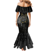 Viking Skoll and Hati Family Matching Mermaid Dress and Hawaiian Shirt Chasing Eternity - Wonder Print Shop