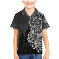 Viking Skoll and Hati Family Matching Mermaid Dress and Hawaiian Shirt Chasing Eternity - Wonder Print Shop