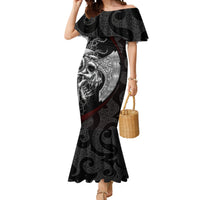 Viking Valhalla Mermaid Dress Skull And Axe - Wonder Print Shop