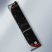 Meowy Christmas Woofy New Year Auto Sun Shade with Cat and Dog in Winter Hats and Festive Pattern Design - Wonder Print Shop