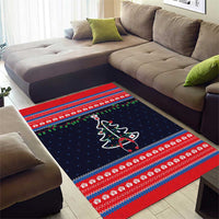Merry Christmas Nurse Area Rug Stethoscope Tree Nurses and Medical Workers - Wonder Print Shop