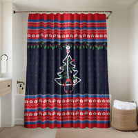 Merry Christmas Nurse Bathroom Set Stethoscope Tree Nurses and Medical Workers - Wonder Print Shop