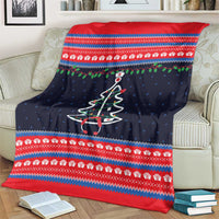 Merry Christmas Nurse Blanket Stethoscope Tree Nurses and Medical Workers - Wonder Print Shop