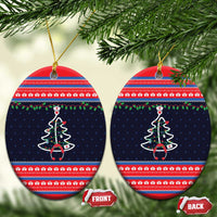 Merry Christmas Nurse Ceramic Ornament Stethoscope Tree Nurses and Medical Workers - Wonder Print Shop