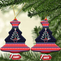 Merry Christmas Nurse Ceramic Ornament Stethoscope Tree Nurses and Medical Workers - Wonder Print Shop