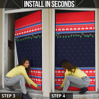 Merry Christmas Nurse Door Cover Stethoscope Tree Nurses and Medical Workers - Wonder Print Shop