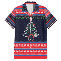 Merry Christmas Nurse Family Matching Puletasi and Hawaiian Shirt Stethoscope Tree Nurses and Medical Workers - Wonder Print Shop